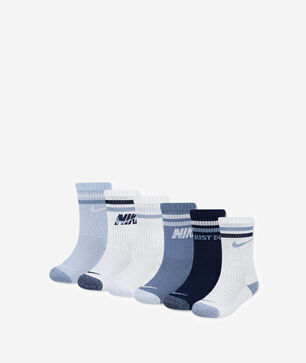 Little Kids' 6PK Cushioned Crew Socks (5-7)