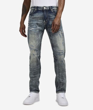 Distressed 5Pkt Basic Slim Jeans