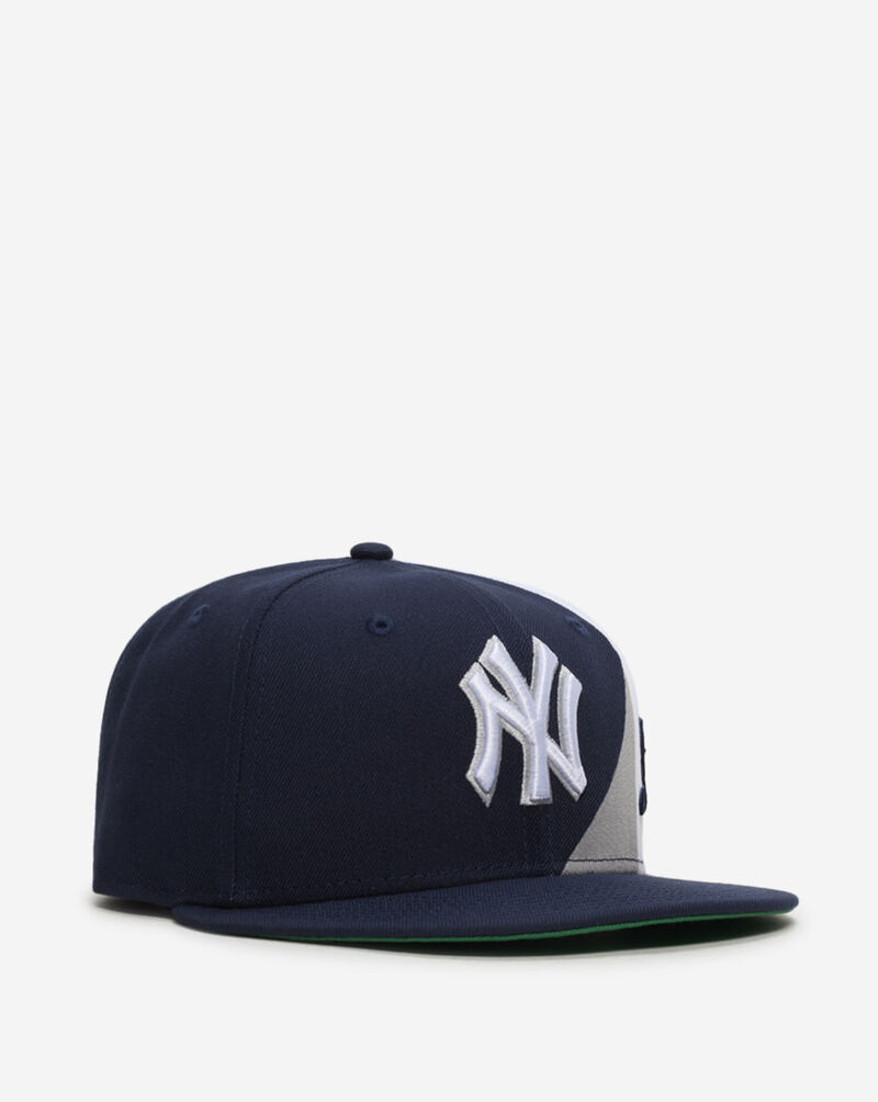 New Era 59Fifty New York Yankees Wave Script Fitted Hat 60949341 Blue 1