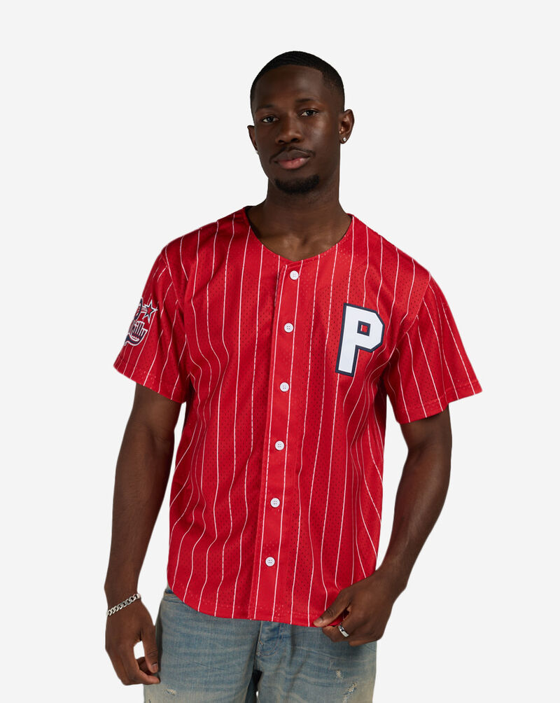 Mitchell  Ness Philadelphia Stars Cristopher S&aacute;nchez Authentic Batting Practice Pinstripes Jersey JY19325-PSRURWH Red 1