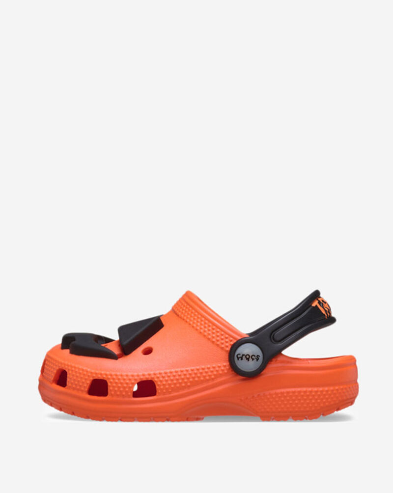 Crocs Grade School Classic Jack O' Lantern Lights Clog 211685-810J Orange 1