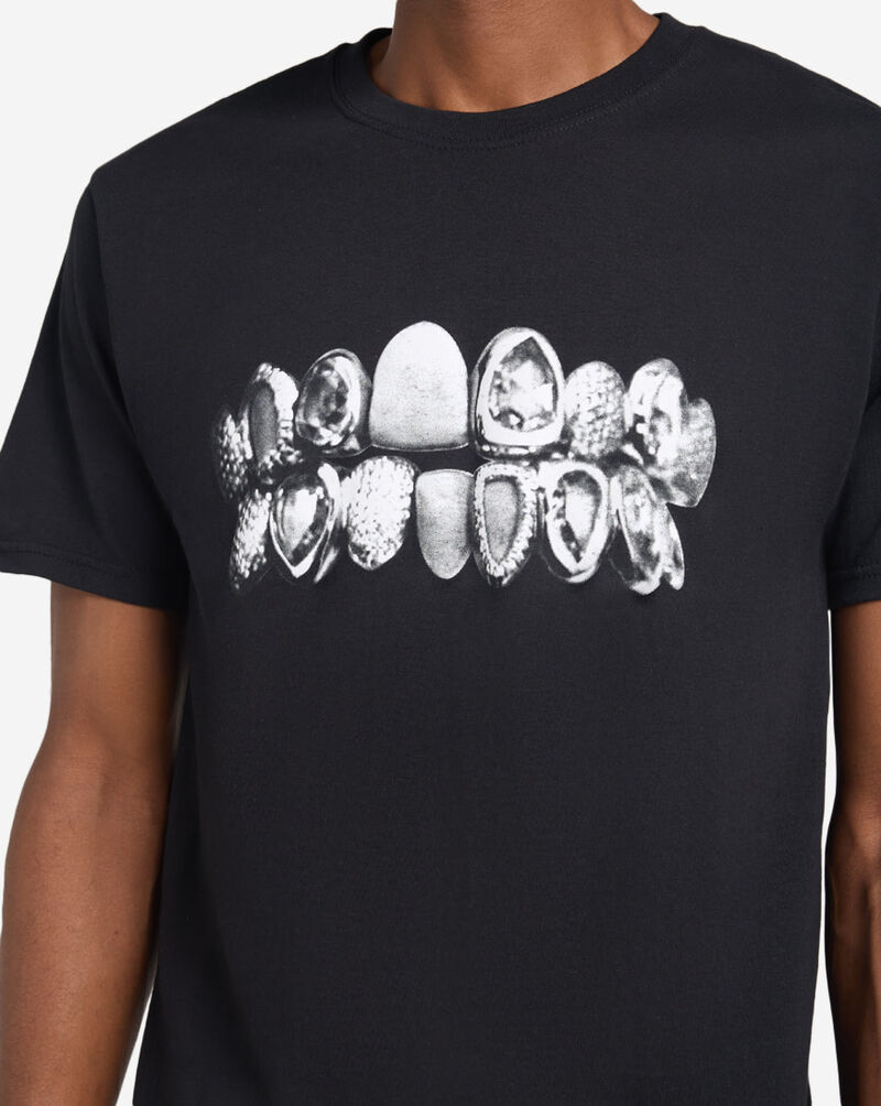Graphic Tees Pusha T Grillz Tee 36821016 Black 3