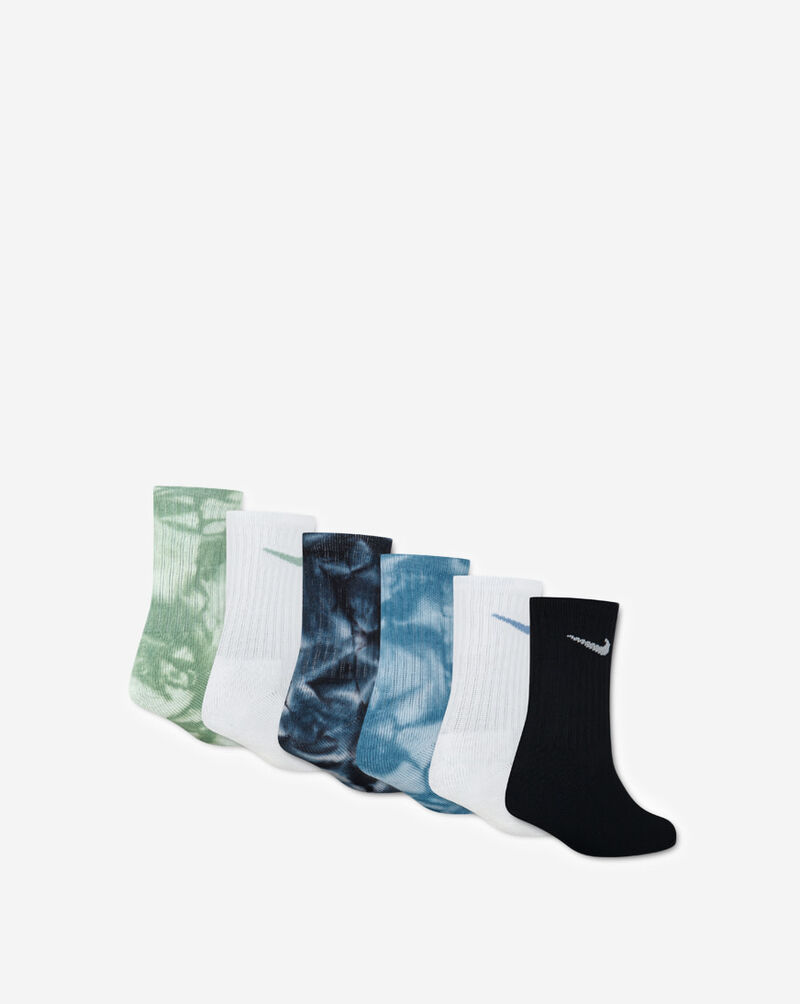 Nike Little Kids' Dyed 6Pk Crew Socks BN1439-G0Z Multi 3