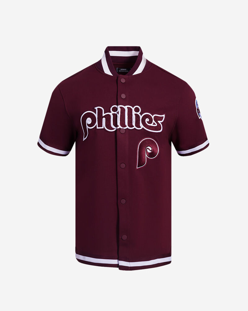 PRO STANDARD Philadelphia Phillies Short Sleeve Classic Warm Up Jacket LPH1314574-WNE Red 1