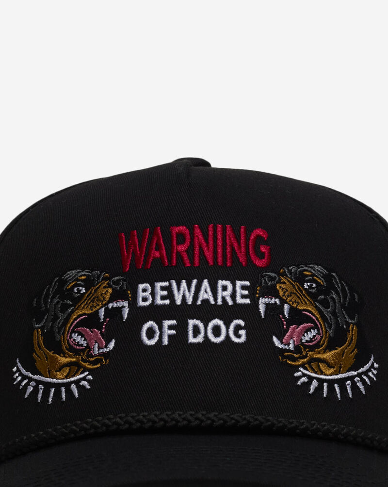 Field Grade Beware Of Rott Twill Trucker Hat 1005029 Black 2