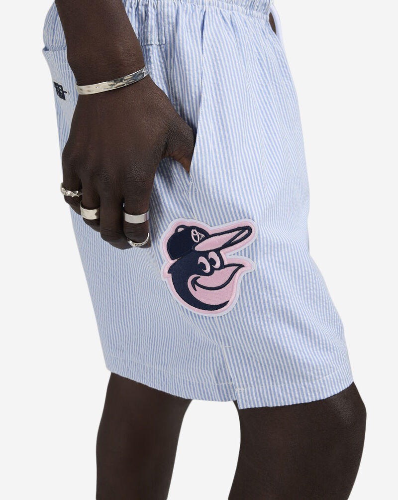 PRO STANDARD Baltimore Orioles Seersucker Shorts LBO3315434-SSB Blue 3