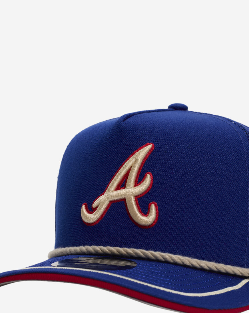 Shop New Era 9Fifty Atlanta Braves Rope A-Frame Snapback Hat