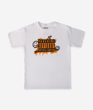 Grade School Smiley Parental Advisory Tee