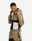 Small Logo Cropped Utility Zip Hoodie