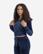 Big Bling Velour Full-Zip Hoodie