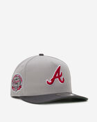 New Era 9Fifty Atlanta Braves A-Frame Graphite Red Snapback Hat 70886287 Grey 1