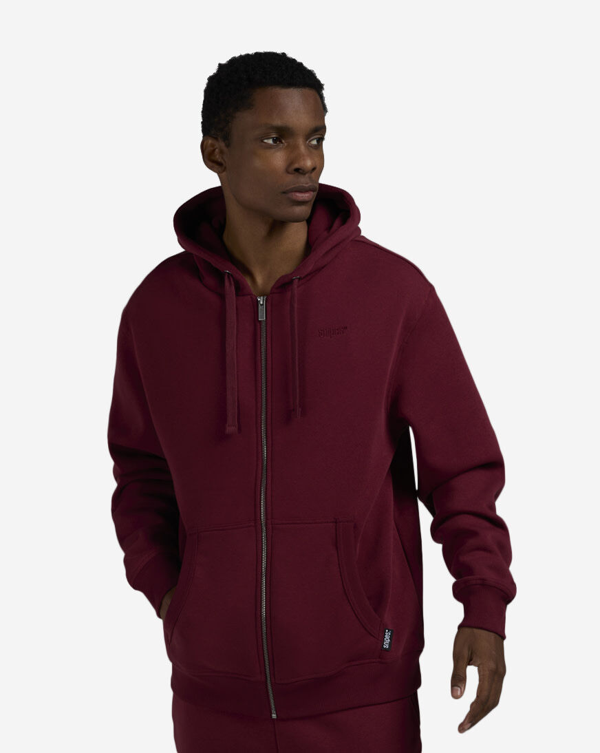 Shop SNIPES Full Zip Hoodie FW25MC003-650 red | SNIPES USA