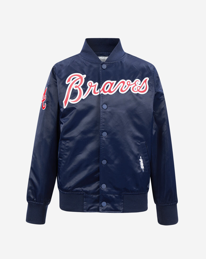 Shop PRO STANDARD Big Kids' Atlanta Braves Classic Satin Jacket