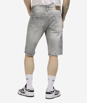 Distressed Denim Shorts