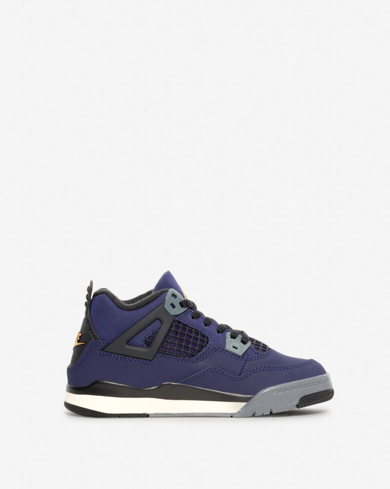 Jordan Little Kids' Air Jordan 4 Retro "Imperial Purple" IB4388-500 Purple 4