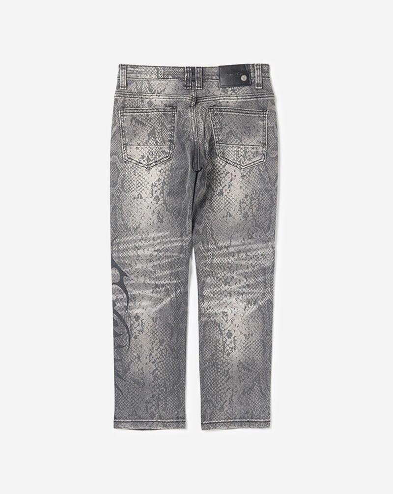 Smoke Rise Kids' Sanity Stud Python Slim Fit Denim BJP26F557SN Grey 3