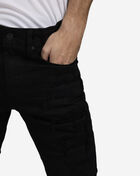 Distressed Rip Repair Stacked Jeans