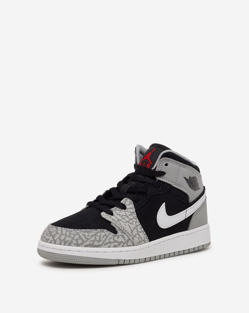 Shop Jordan Grade School Air Jordan 1 Mid SE DM6216-016 grey