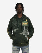 Smoke Rise Rhinestone Dystopia Hoodie FO24558SN-GRN Green 1