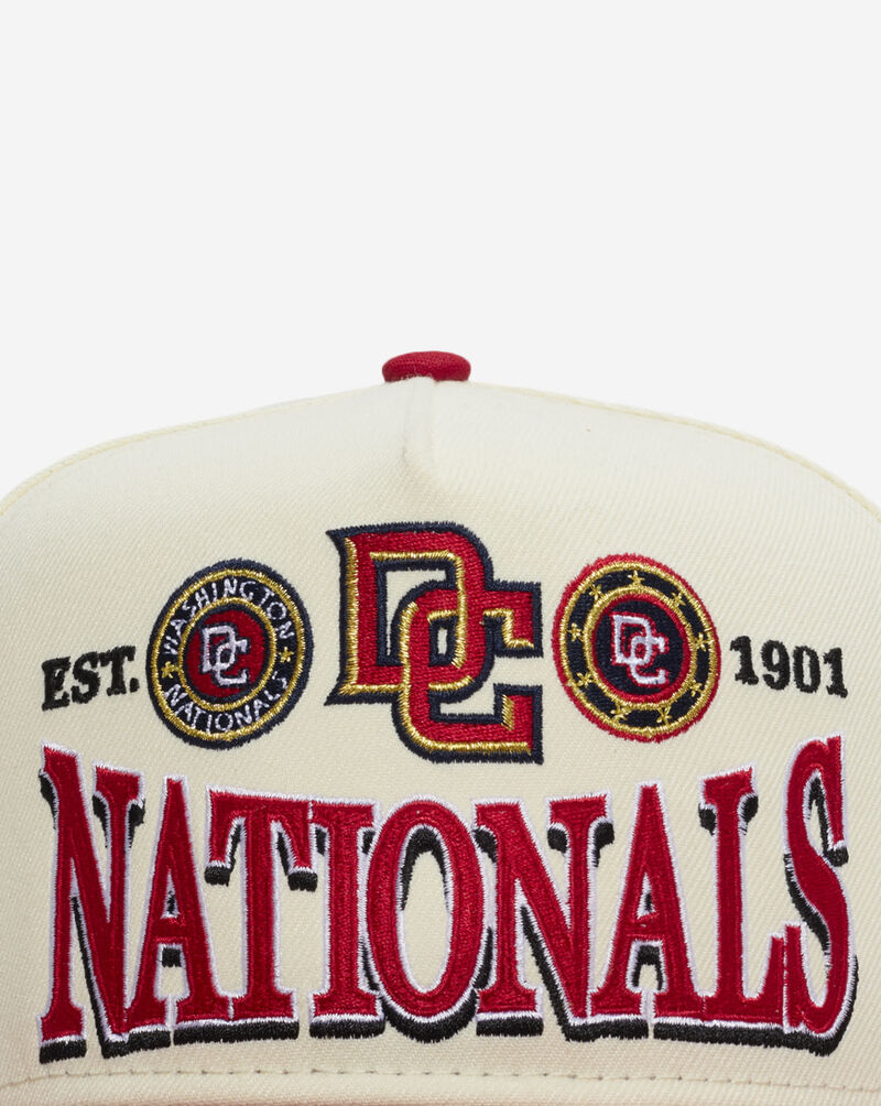 New Era 9Fifty Washington Nationals Tri Hit A-Frame Snapback Hat 60807902 cream 2