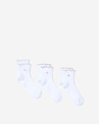 adidas Originals Ruffle 3-Pack Quarter Socks KL3631B White 2