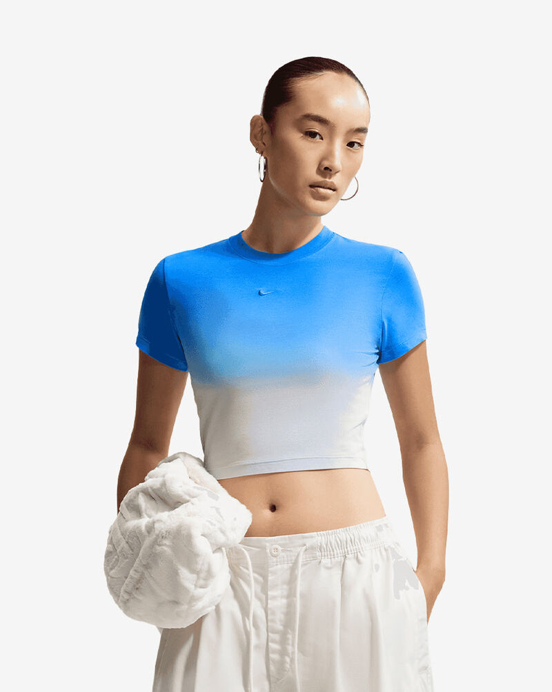 Nike NSW Chill Knit Slim Cropped T-Shirt II7074-435 Blue 1