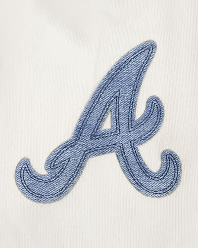 Atlanta Braves Varsity Blues Fleece Pull Over Hoodie 