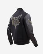 Black and Gold Charlotte Hornets Varsity Jacket