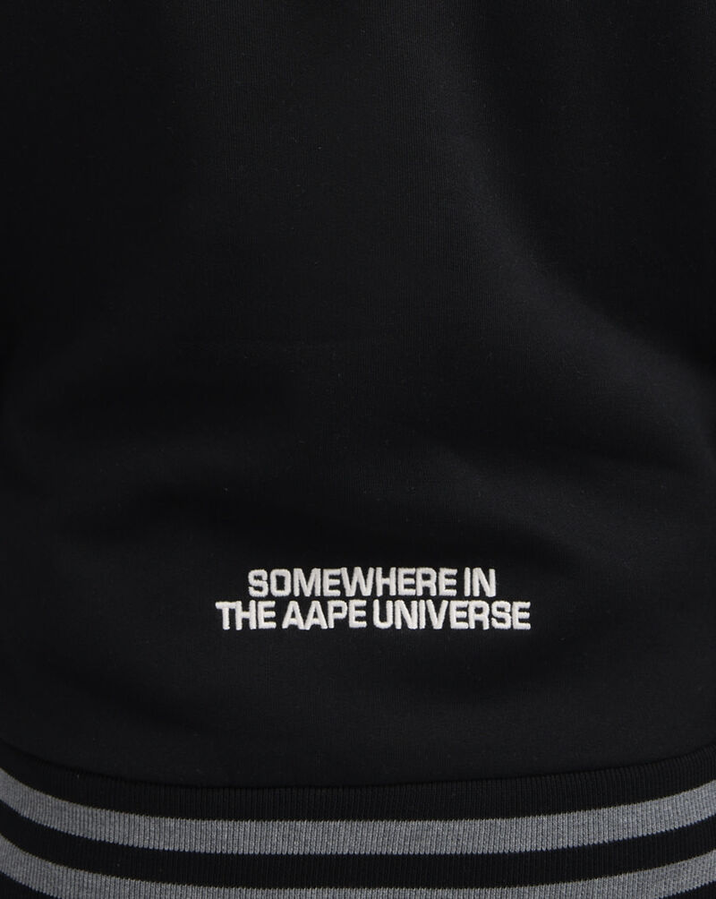 AAPE Baseball Fleece Varsity Jacket  AAPSWMB328XXNBKX Black 3