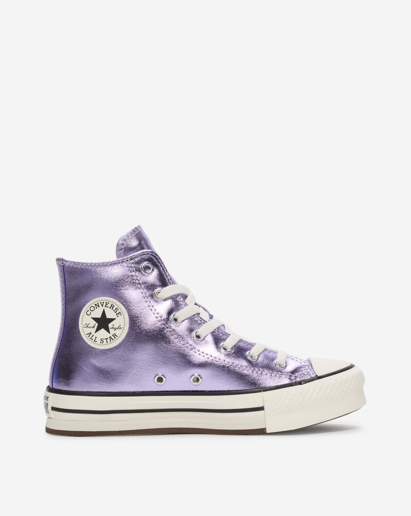 Converse Grade School Chuck Taylor All Star EVA Lift Canvas Platform A13449C Purple 4