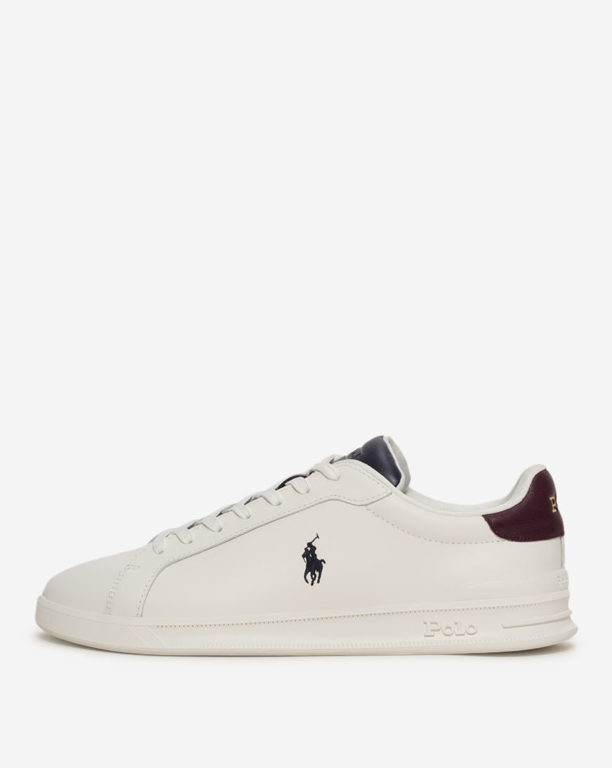 Shop Polo Ralph Lauren Leather Heritage Court 809973733001 white