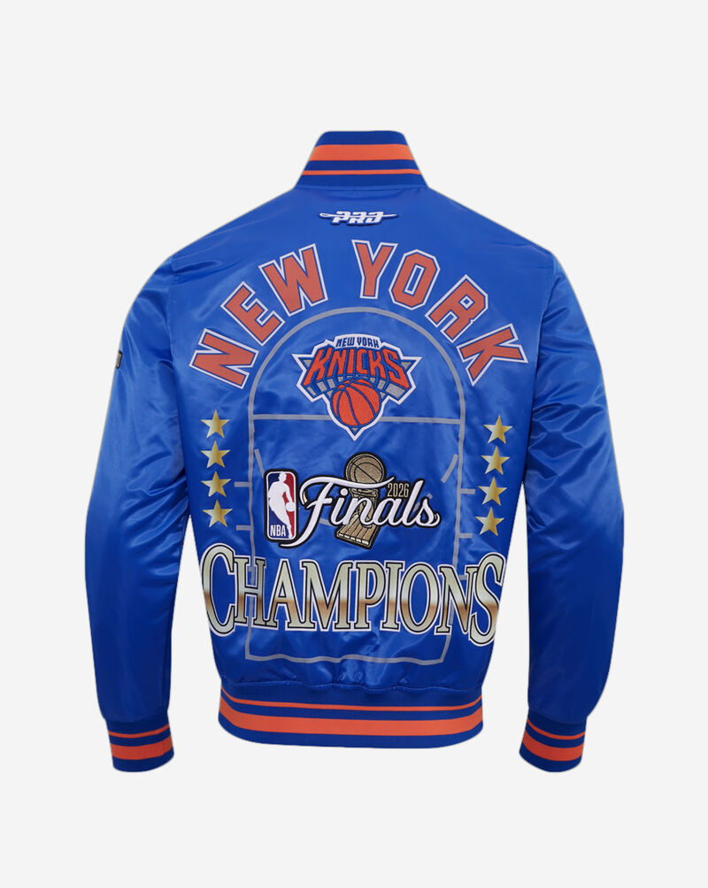 PRO STANDARD New York Knicks Championship Satin Jacket BNK6517767-ROR Blue 3