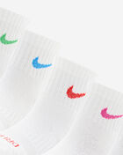 Nike Little Kids' Dri-FIT Performance Basics 6Pk Quarter Socks UN0018-F68 Multi 2
