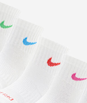 Little Kids' Dri-FIT Performance Basics 6Pk Quarter Socks