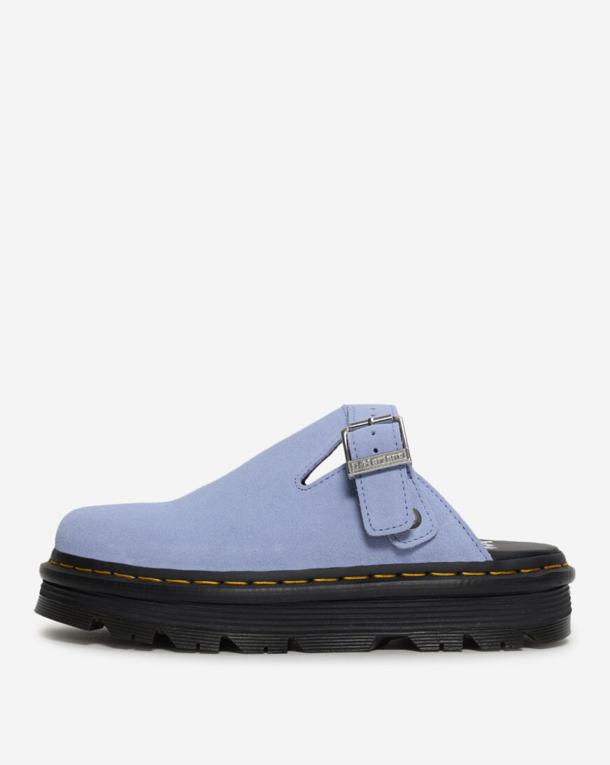Shop Dr. Martens Zebzag Suede Slingback Platform Mules 31937402