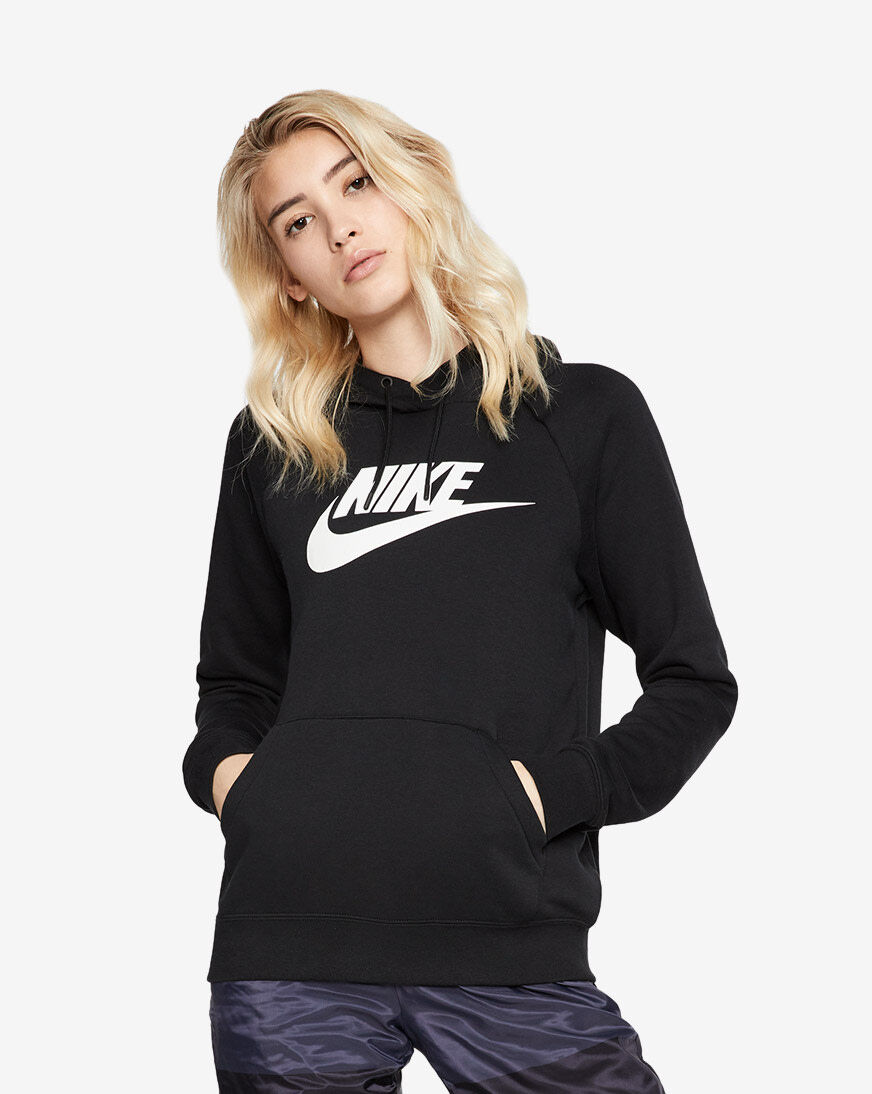 all black nike hoodie womens