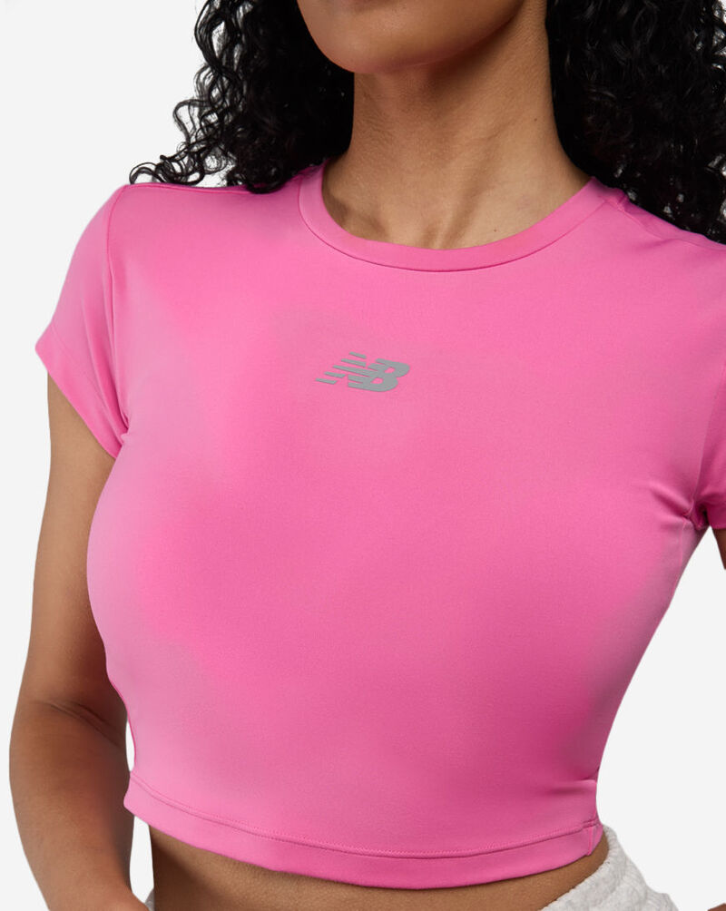 New Balance NEW-BALANCE-W-APP-HARMONY-FITTED-PERFORMACE-TEE WT61O2GJ-AAC Pink 3