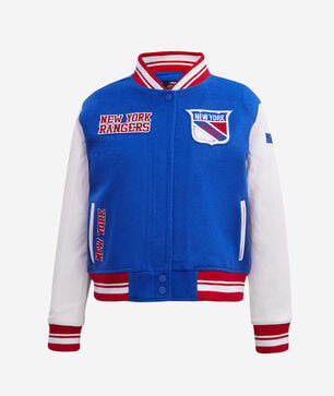 New York Rangers Retro Classic Rib Wool Varsity Jacket