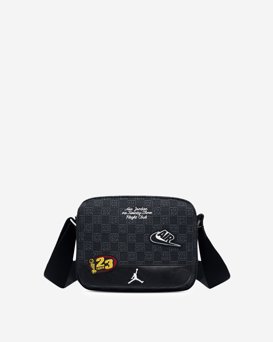 Shop Jordan JAM Monogram Messenger Bag MA9156-023 black | SNIPES USA