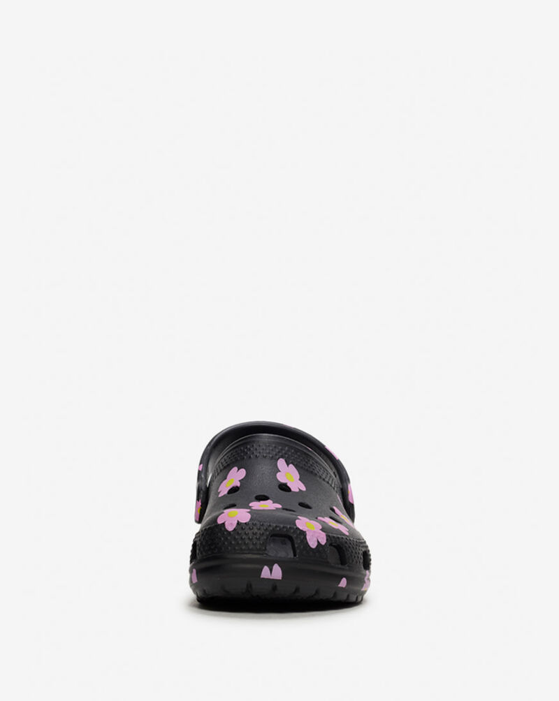 Crocs Pre-School Classic Flower Clog 212670-001 Black 3