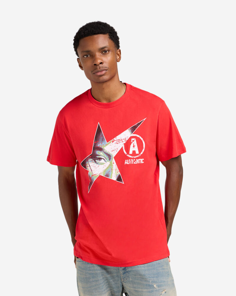 Urban Classics Authentic Star Tee MTUS751-US-00491 Red 1