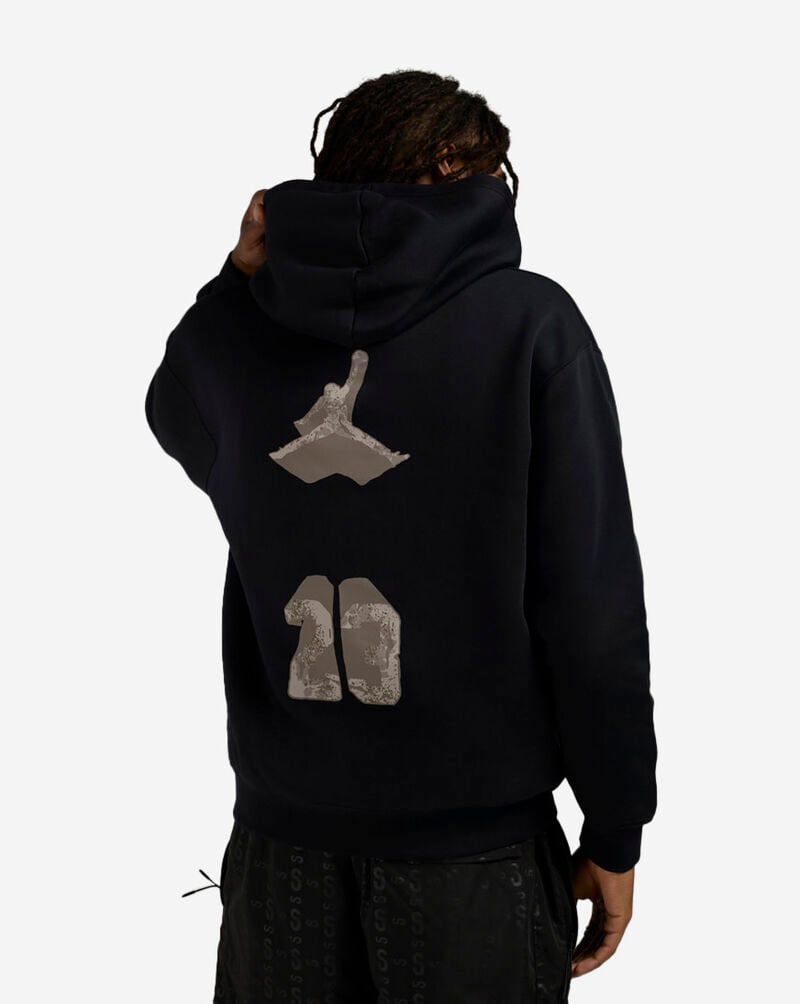 Jordan AJ4 Fleece Pullover Hoodie IQ6964-010 Black 2