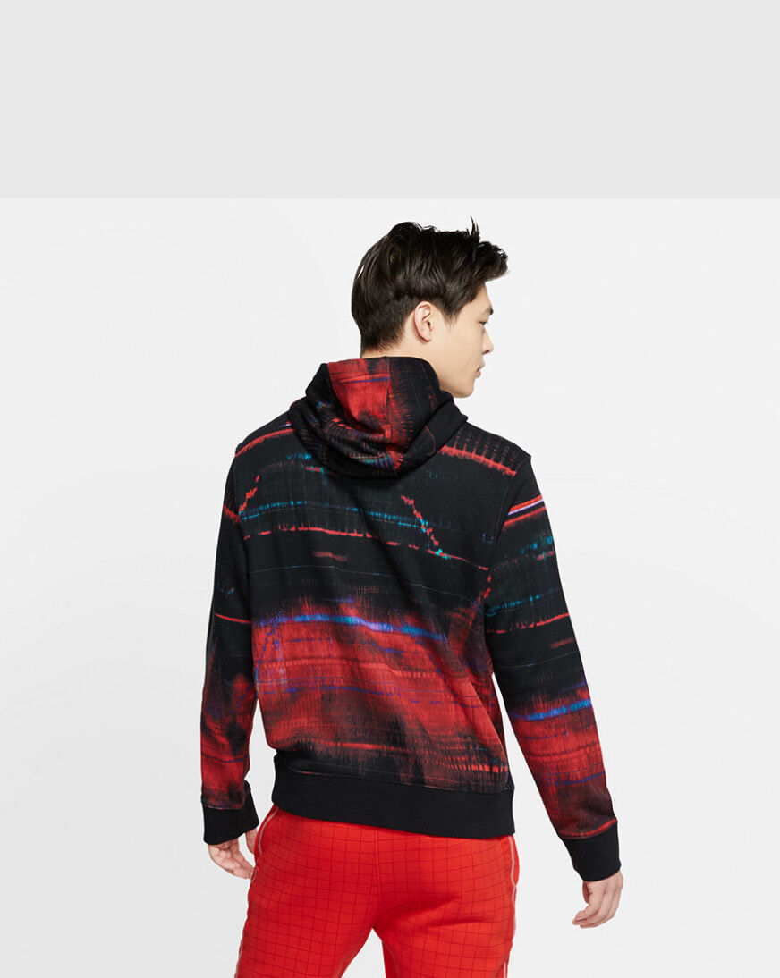 nike club fleece hoodie red