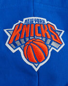 PRO STANDARD New York Knicks Jalen Brunson #11 Classic Player Name and Number Cropped Pullover Hoodie BNKC516805-RYB Blue 4