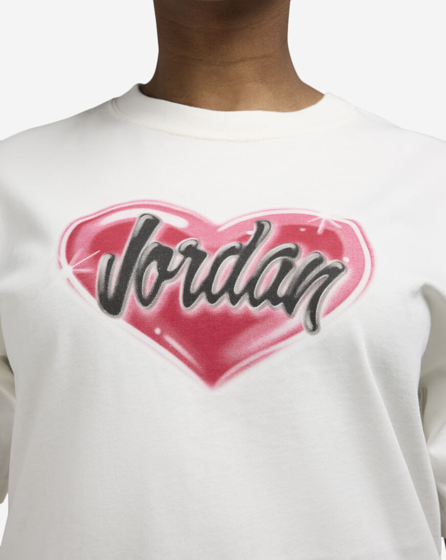 Shop Jordan Heart Airbrush Graphic Tee HV5086-133 white