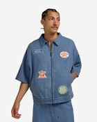 Honor The Gift Twill Full Zip Shirt HTG250231-BLU Blue 1