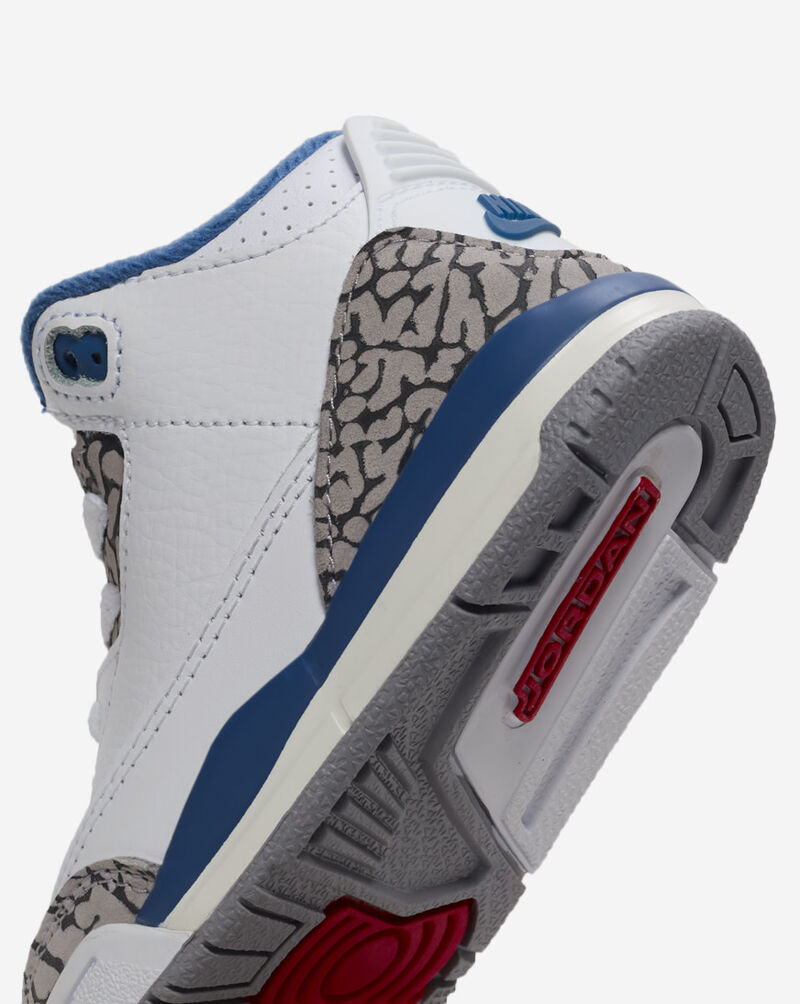 Jordan Toddler Air Jordan 3 Retro "True Blue" DM0968-104 White 8