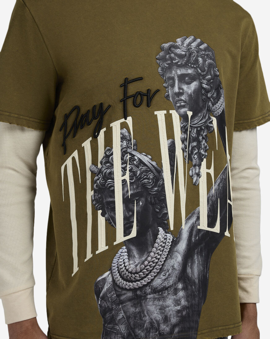 Shop STREETZ IS WATCHIN Pray For The Weak Long Sleeve 2Fer Tee