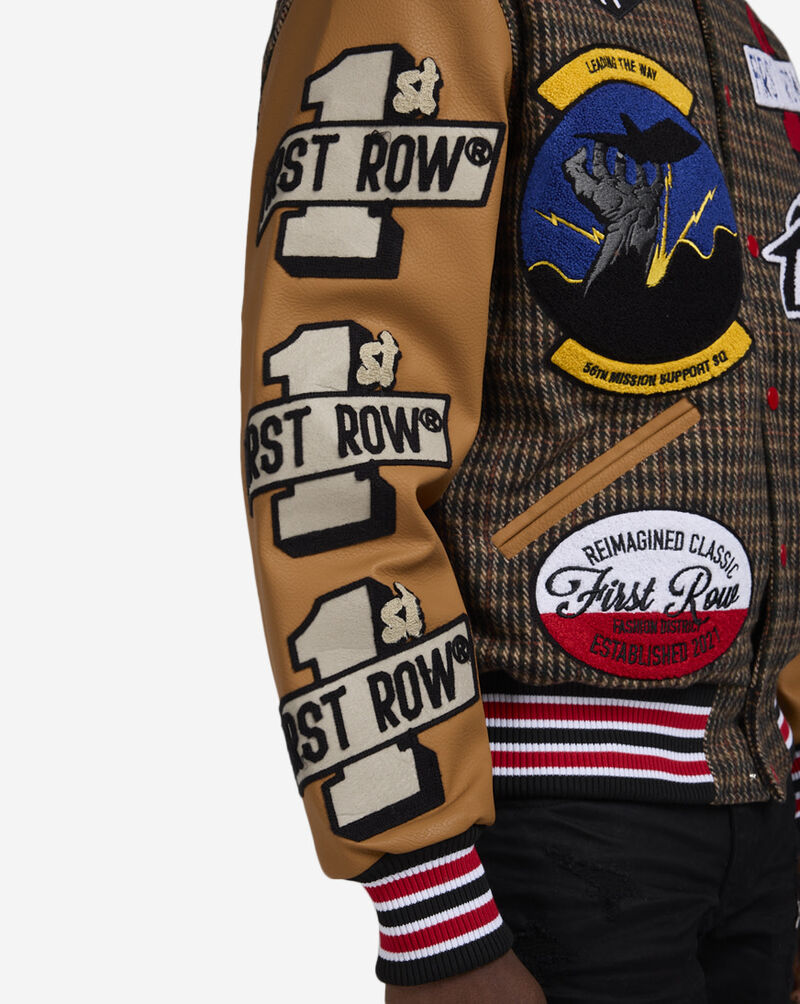 First Row Varsity Jacket FRJ0075S-BRW Brown 3