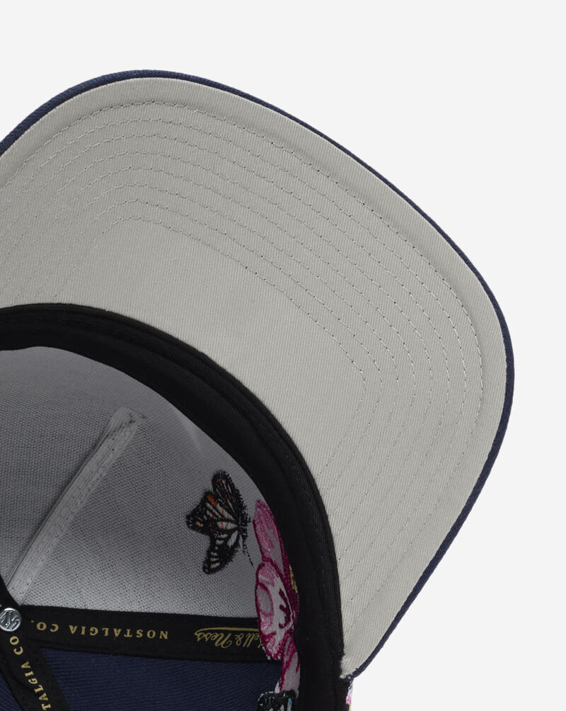 Mitchell  Ness Atlanta Braves Pro Pinch Butterfly Snapback Hat HP20187-ABRNAVY Blue 4